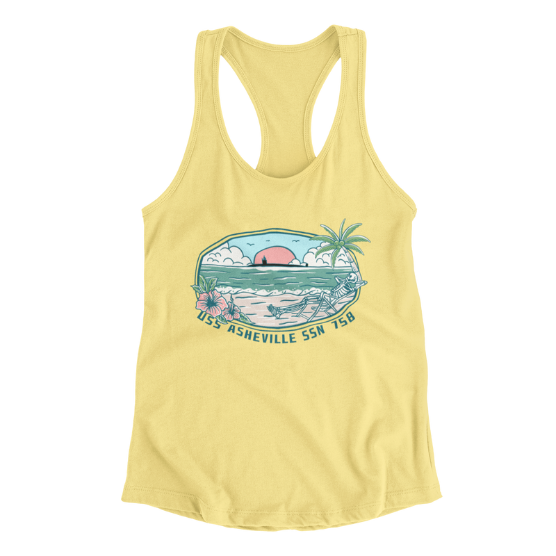 USS Asheville Racerback Tank