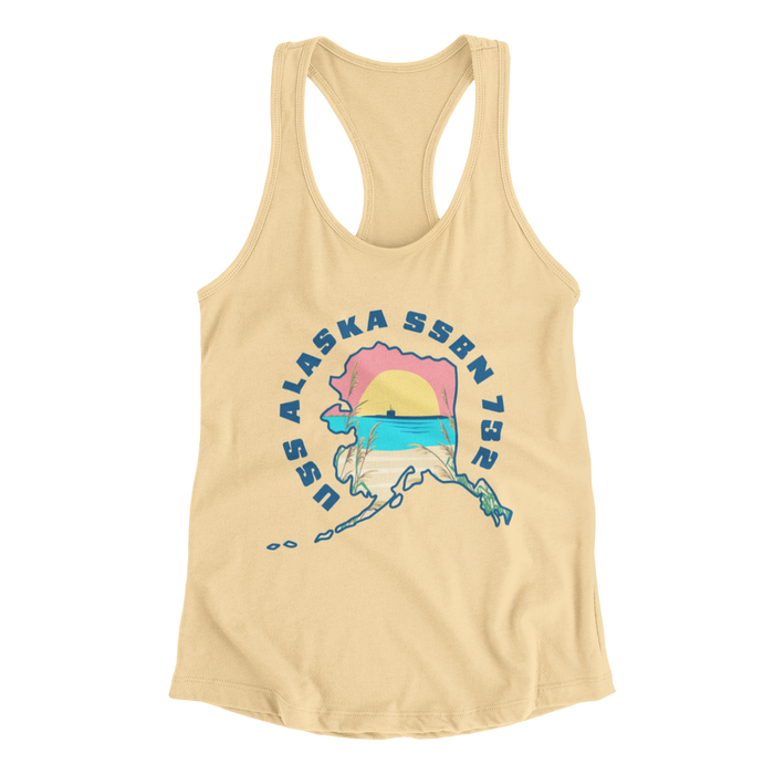 USS Alaska Ladies' Racerback Tank