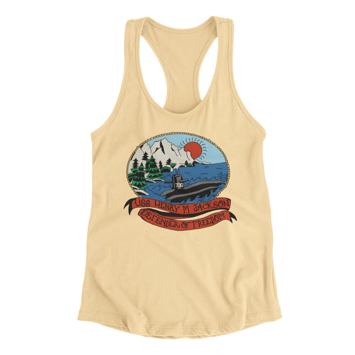 HMJ Blue Hand Drawn FRG Ladies' Racerback Tank