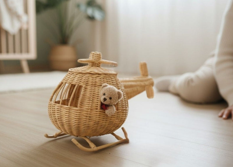 Rattan Toy Helicopter
