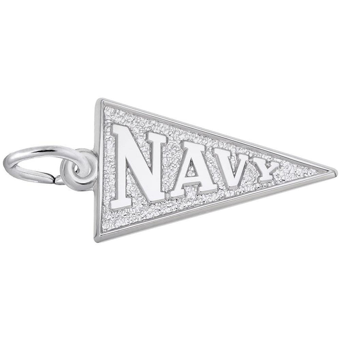 Navy Pennant Flag Charm