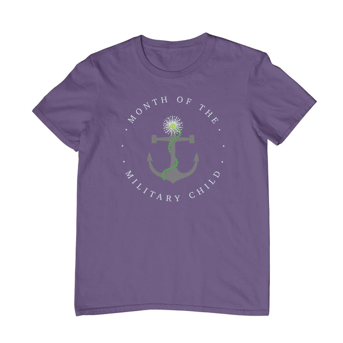 Dandelion Anchor Month of the Military Child T-Shirt