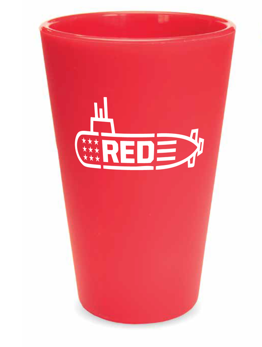 RED Silent Silicone 16oz Cup