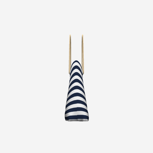 Navy Ombudsman Striped Tote Bag