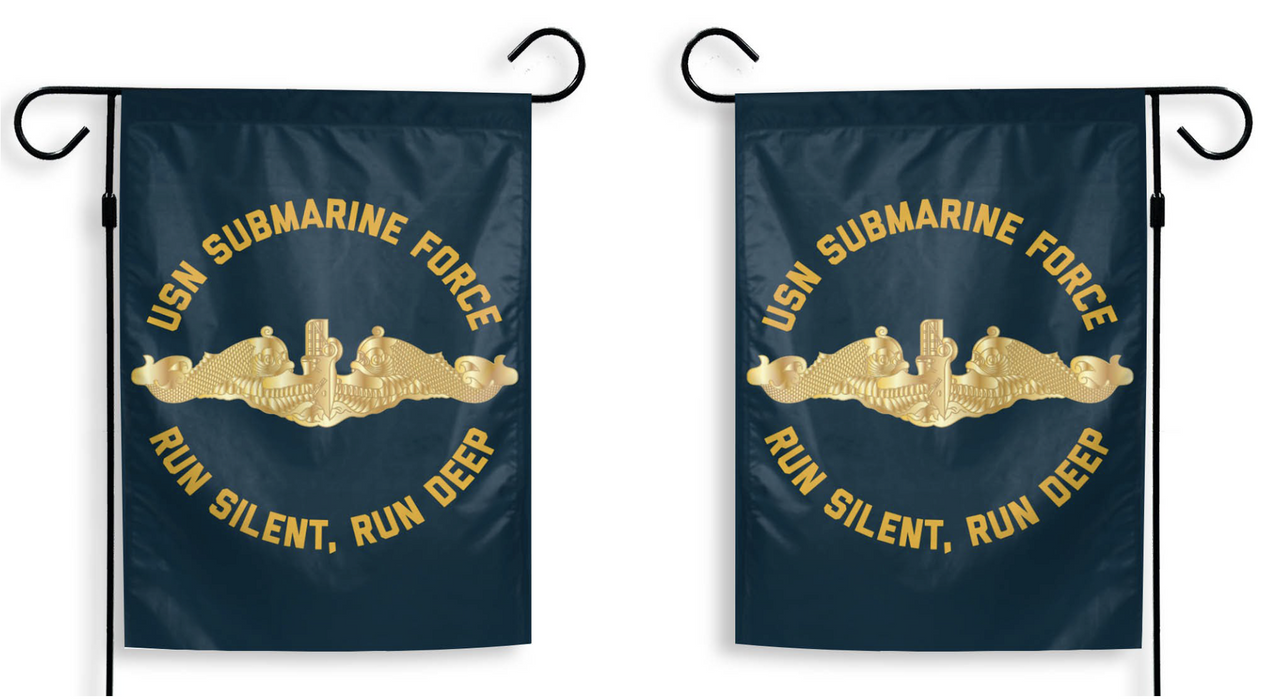 "Run Silent, Run Deep" Submarine Force Garden Flag