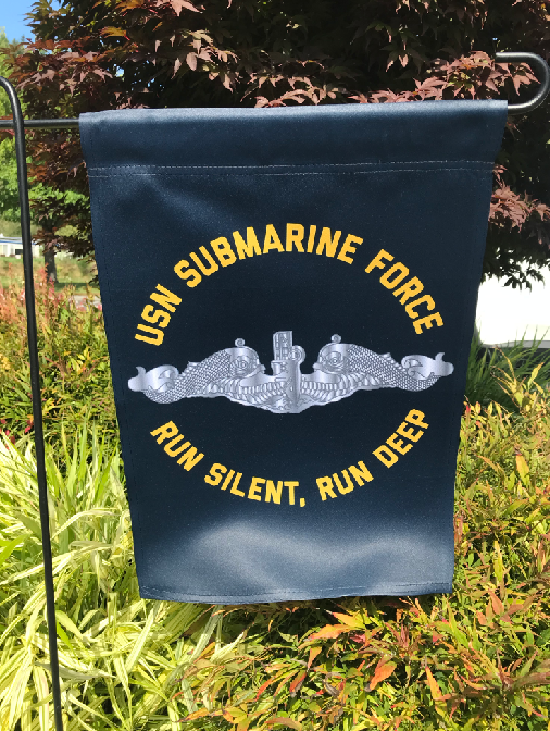 "Run Silent, Run Deep" Submarine Force Garden Flag