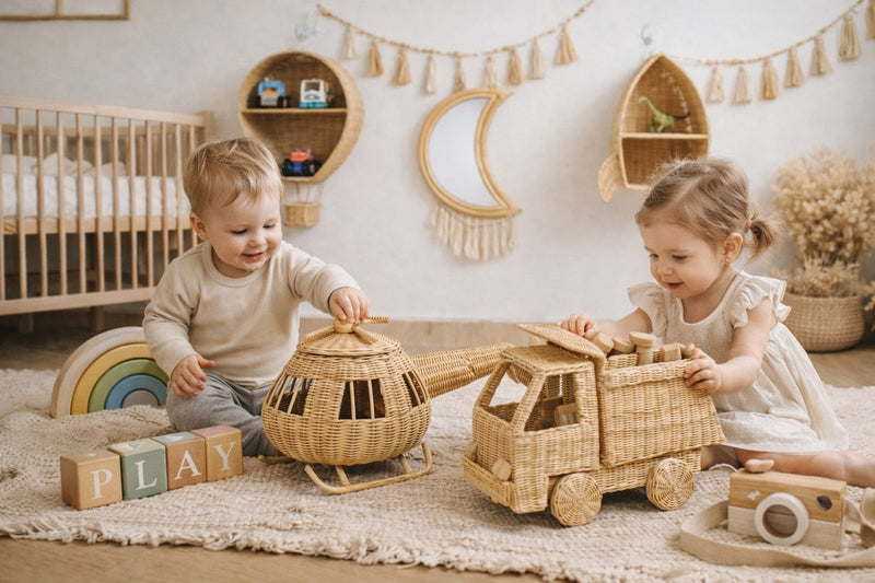 Rattan Toy Helicopter