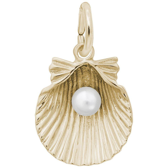 Shell with Pearl Charm