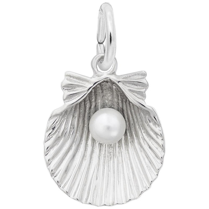 Shell with Pearl Charm