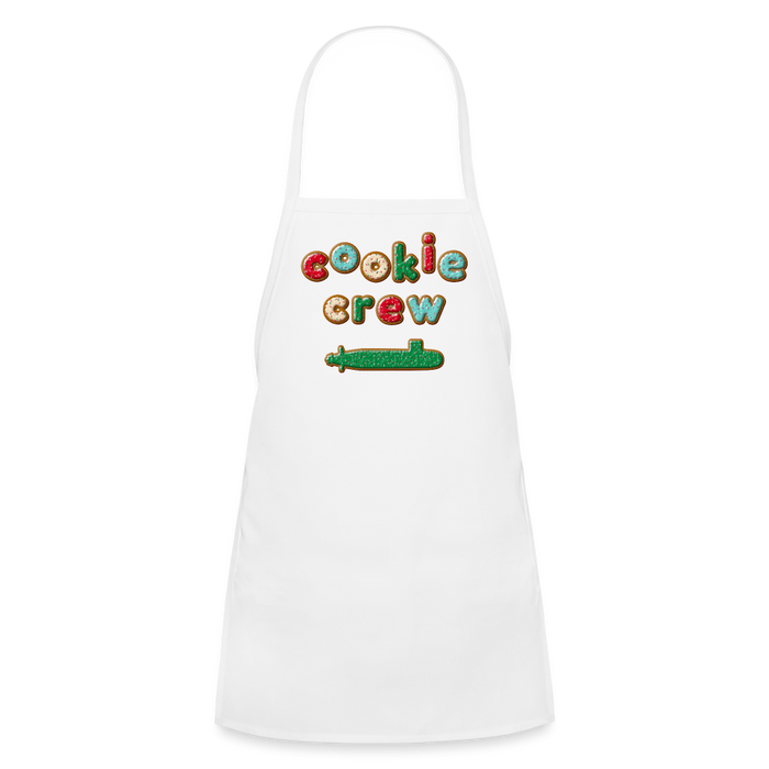 Cookie Crew Submarine Youth Apron - white