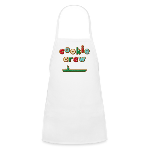 Cookie Crew Carrier Youth Apron - white