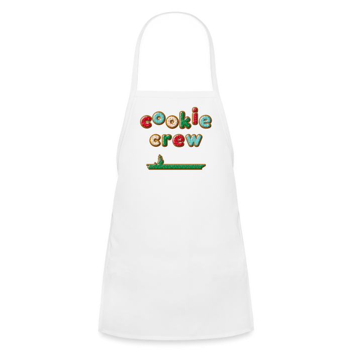 Cookie Crew Carrier Youth Apron - white