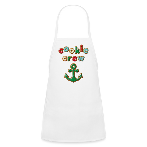 Cookie Crew Anchor Youth Apron - white