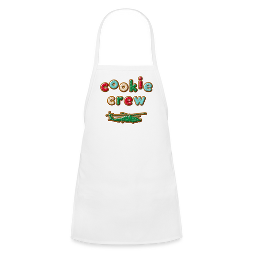 Cookie Crew Helicopter Youth Apron - white