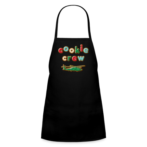 Cookie Crew Helicopter Youth Apron - black