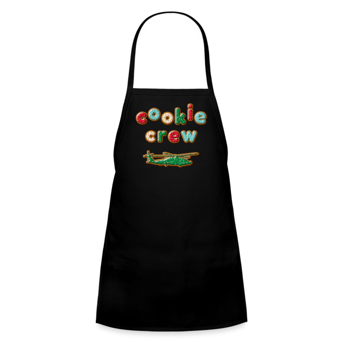 Cookie Crew Helicopter Youth Apron - black