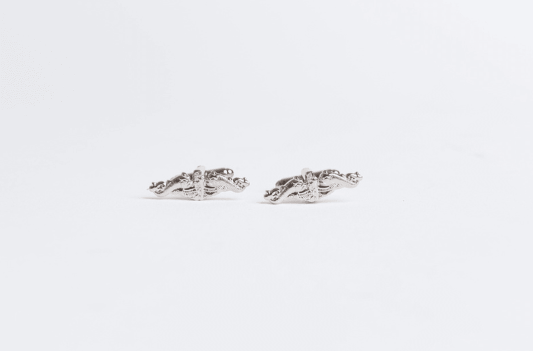 Silver Submarine Dolphins Cufflinks