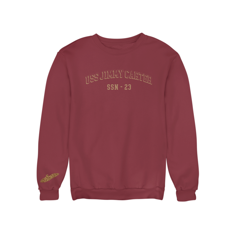 USS Jimmy Carter FRG Embroidered Sweatshirt