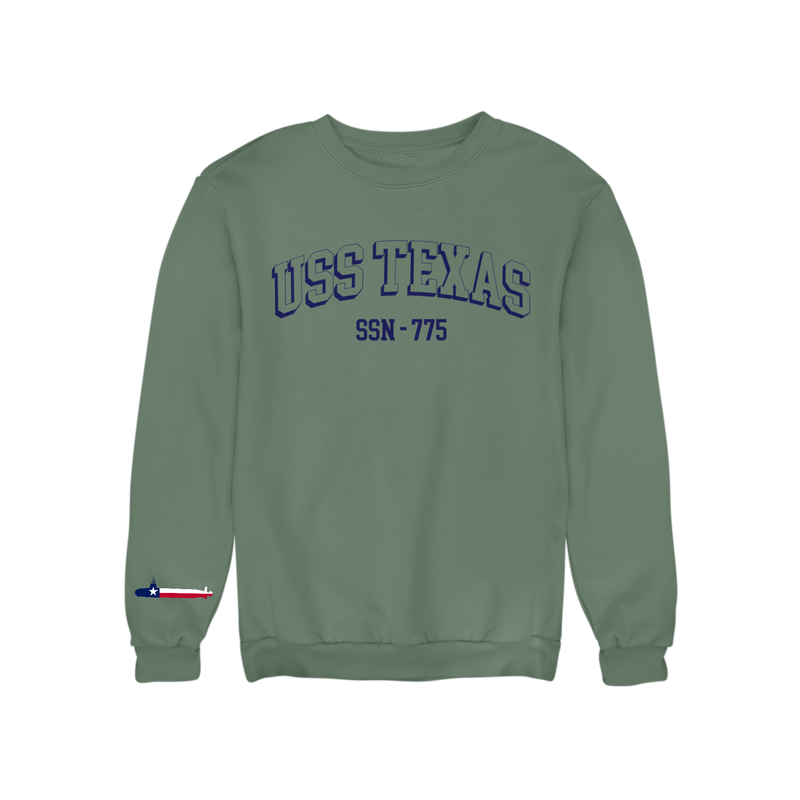 USS Texas FRG Embroidered Sweatshirt