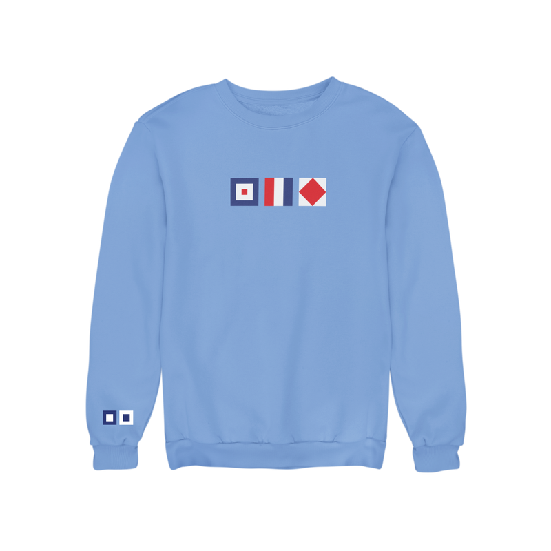 Whiskey Tango Foxtrot Signal Flag Embroidered Sweatshirt