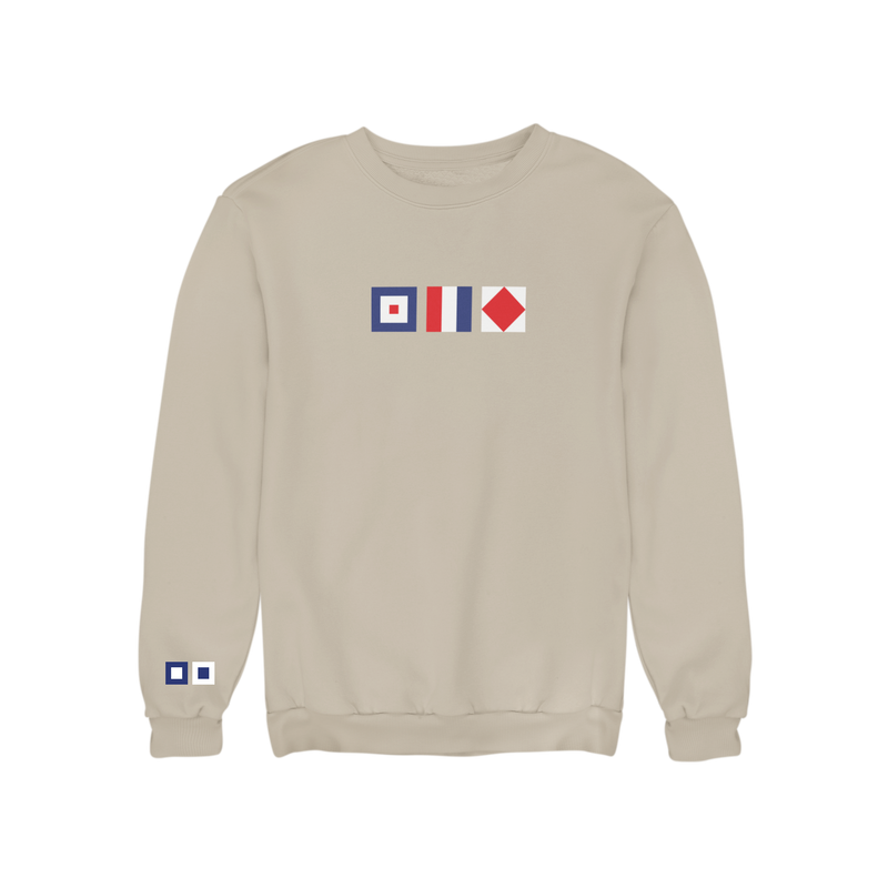 Whiskey Tango Foxtrot Signal Flag Embroidered Sweatshirt