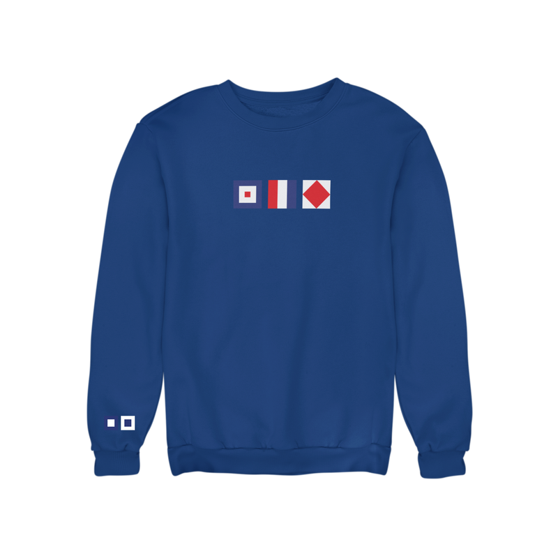 Whiskey Tango Foxtrot Signal Flag Embroidered Sweatshirt