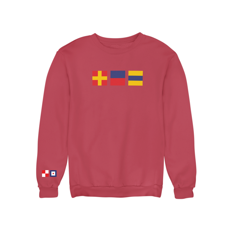 Remember Everyone Deployed Signal Flag Embroidered Sweatshirt