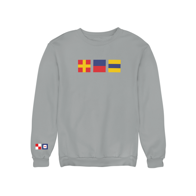 Remember Everyone Deployed Signal Flag Embroidered Sweatshirt