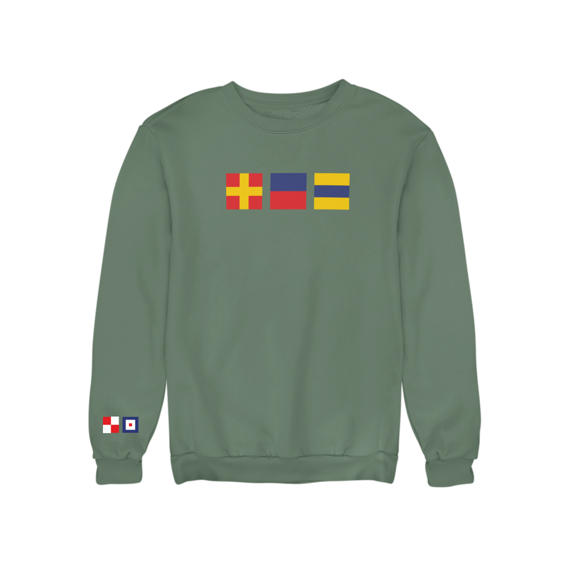 Remember Everyone Deployed Signal Flag Embroidered Sweatshirt