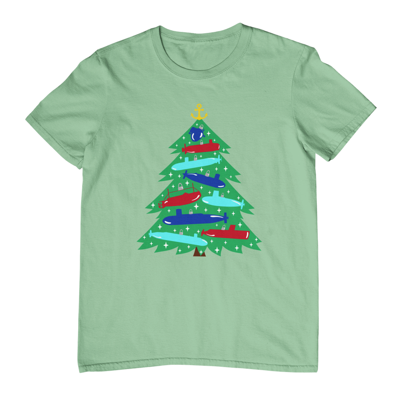Submarine Christmas Tree T-Shirt