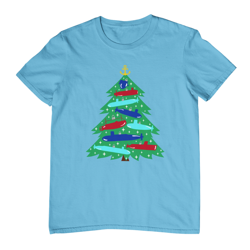 Submarine Christmas Tree T-Shirt