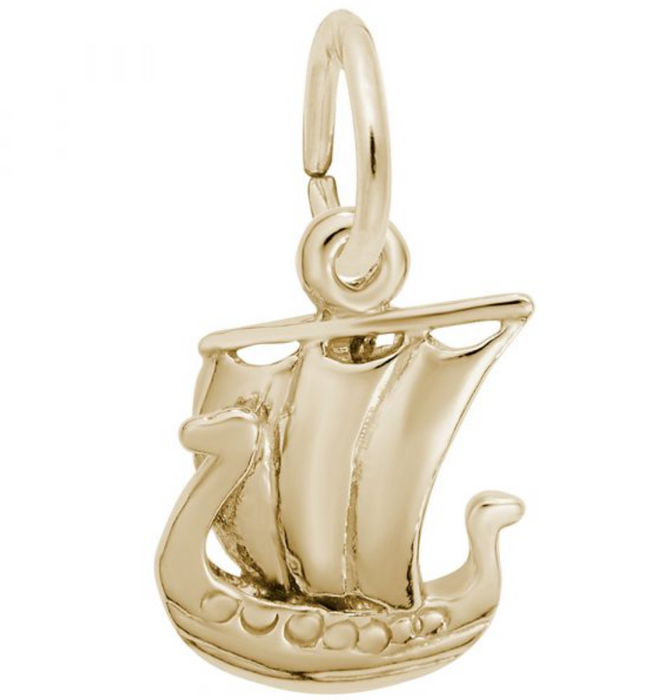 Viking Ship Charm