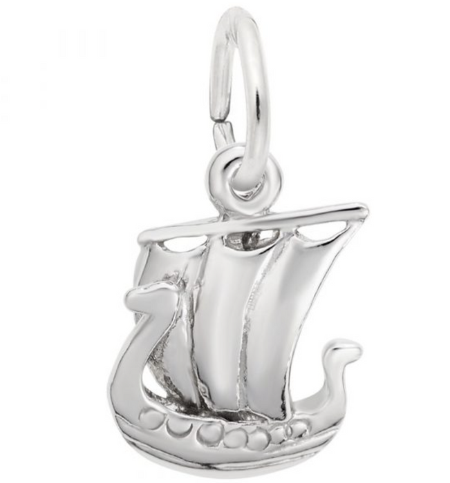 Viking Ship Charm