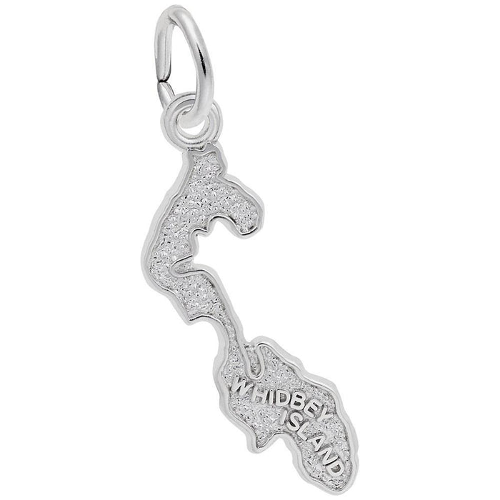 Whidbey Island Map Charm